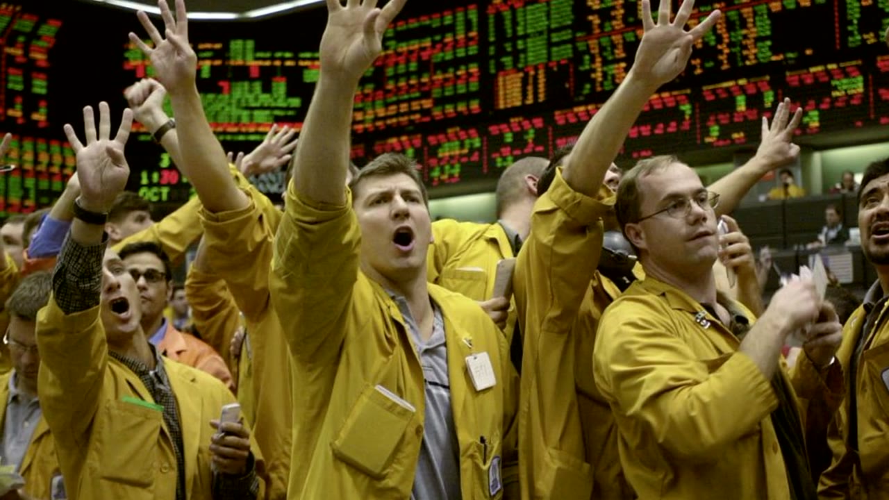 The empty trading floor after the close